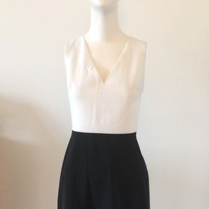 Traditional black and white dress