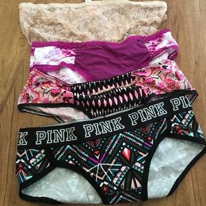 4 Victoria secret panties bundle