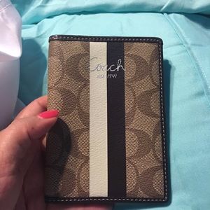 Coach passport holder