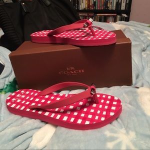 Coach flip flops