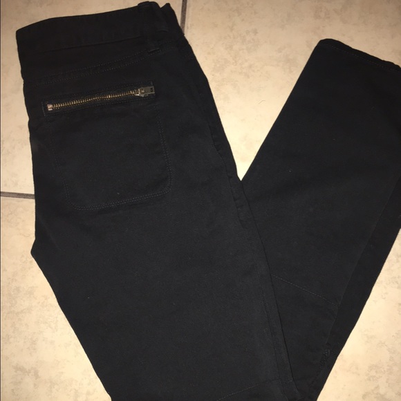 J. Crew toothpick skinny black jeans