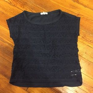 Lace front shirt