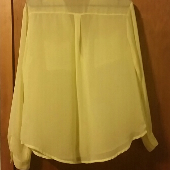 Neon yellow button down! - Picture 3 of 3