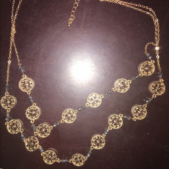 Shiny Gold Necklace from Francesca's