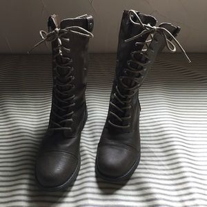 Madden girl faux leather boots