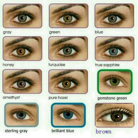 1 pair each honey, pure hazel,and green