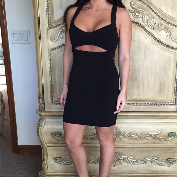 ❌SOLD❌Black cut out dress