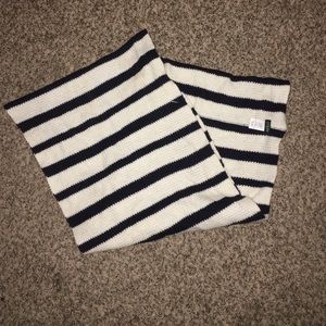 Navy blue & cream J Crew scarf