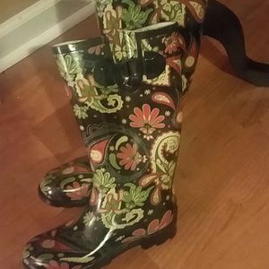 Paisley Rain boots