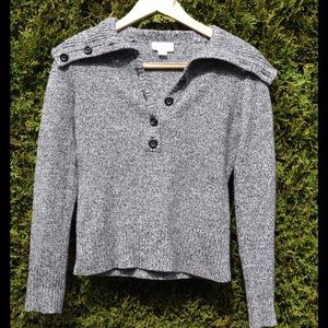 Knit Ann Taylor Loft Collard Sweater