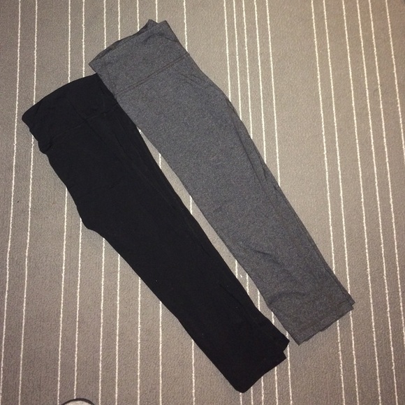 GapFit Capri leggings - black and gray size small