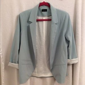 Topshop Blazer in Light Blue Size 12
