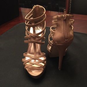 Steve Madden Nude Platform Sandals