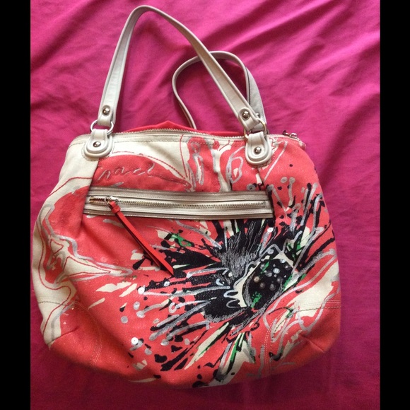 REDUCED Coach poppy sequin tote pink - Picture 2 of 3