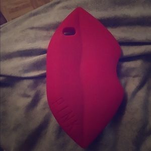 Red PINK lips phone case