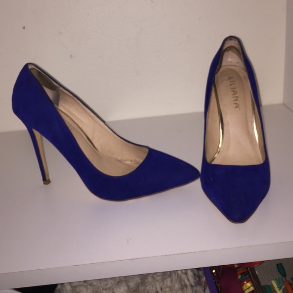 Royal blue heels