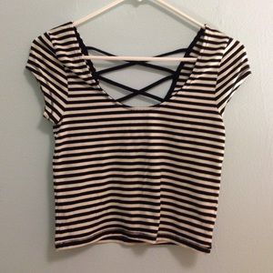 Forever 21 cross back crop top