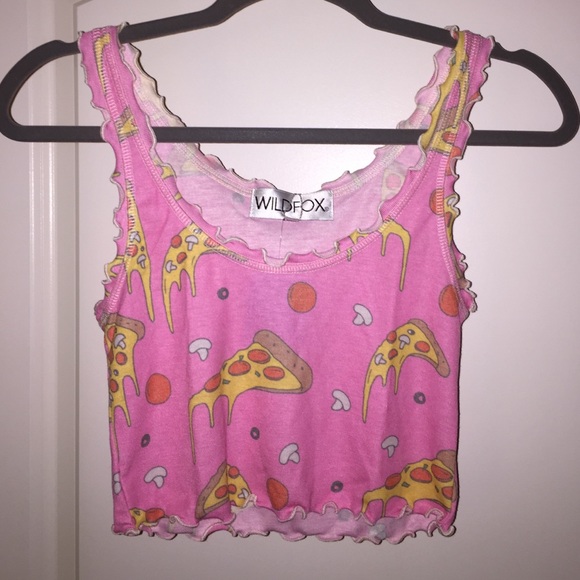 NWT Wildfox Extra Cheese Ruffle Crop Cami - Picture 2 of 4