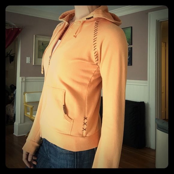Kenzie Girl Zip-Up Hoody in light Orange