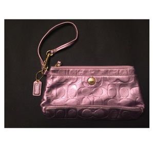 Coach Purple Wristlet