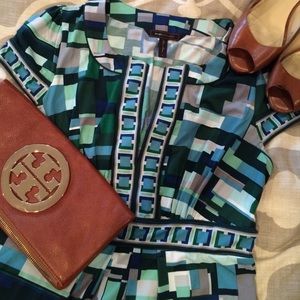 BCBG MaxAzria Geometric Print Dress