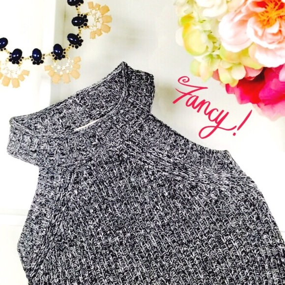 GREY KNIT RACERBACK DRESS - Picture 3 of 4