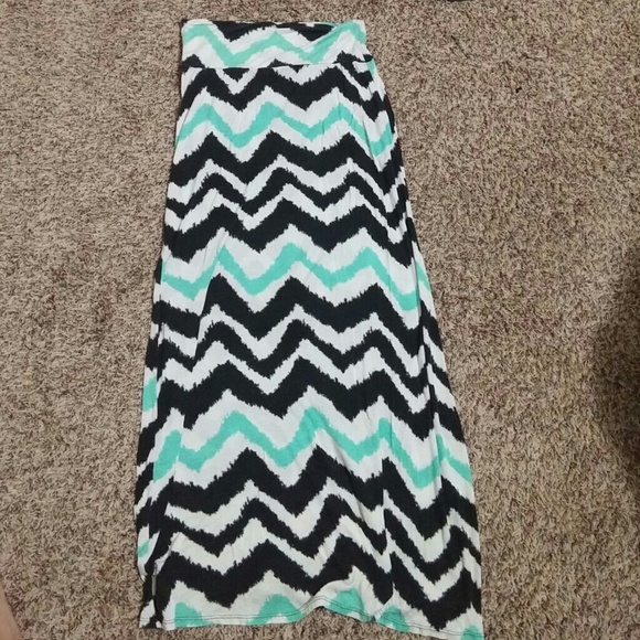 Teal Maxi Skirt