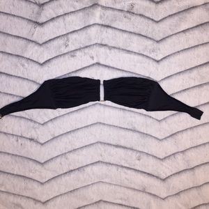 Black strapless bikini top w/ gold detail!!