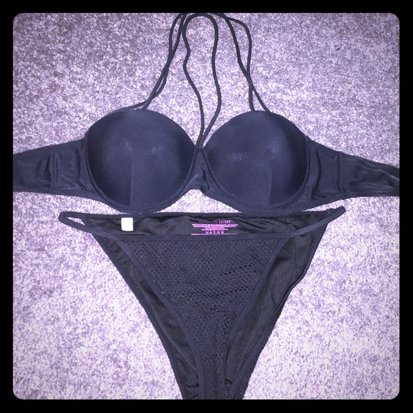 SALE💞☀️ VICTORIA SECRET Black Strappy  swim suit
