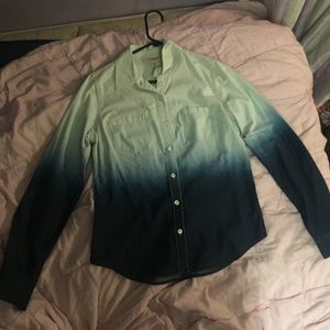 Ombré Denim Button Up