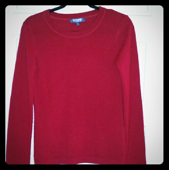 100% pure Cashmere red sweater by Sofiane