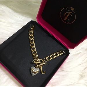 🚫SOLD🚫Juicy Couture Gold Pave Heart Necklace