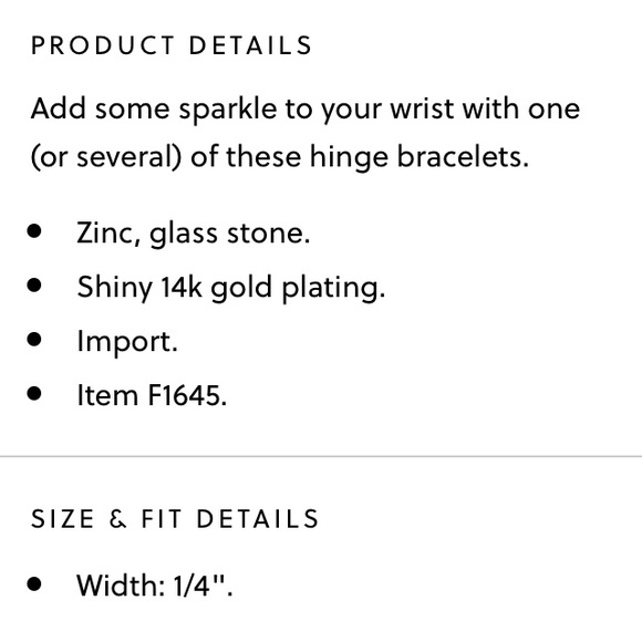 J.crew Rounded pave hinge bracelet - Picture 3 of 8