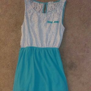 Lace high low dress