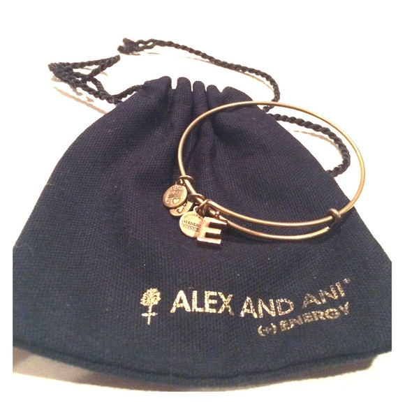 Alex and Ani initial bangle