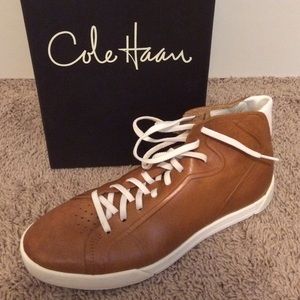 Cognac Leather Cole Haan High Tops