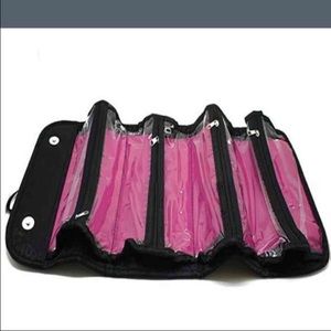 Roll up makeup bag
