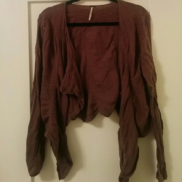 Free People Taupe Cardigan