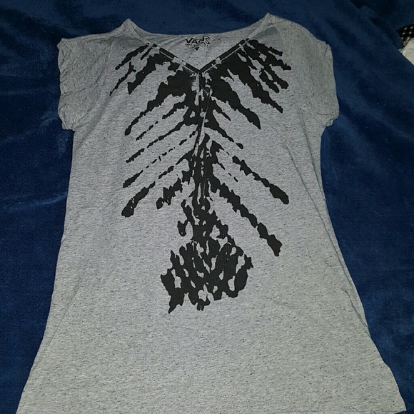 Grey and Black V-Neck