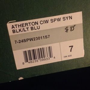 Auth Lacoste black leather sneaker