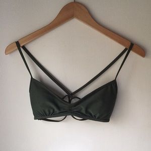 Full tilt olive green top