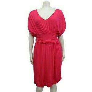 BG BCBGeneration dolman V neck jersey dress Sz M
