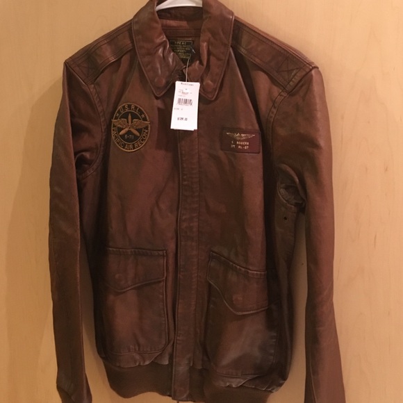 Ralph Lauren Men's leather bomber Jacket- NWT