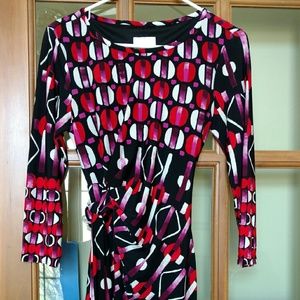 Donna Morgan Abstract Print Dress - Size 4