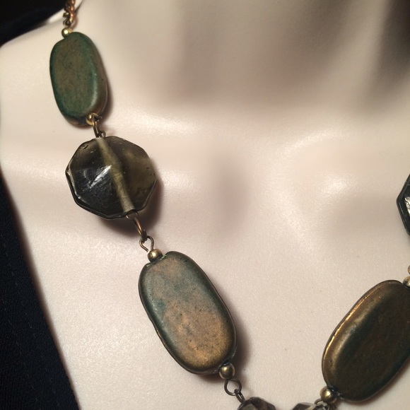 SOLD Copper statement necklace - Picture 2 of 3