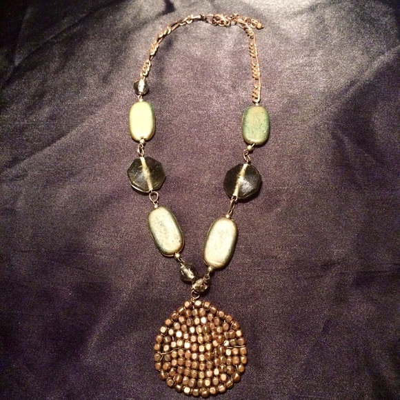 SOLD Copper statement necklace - Picture 3 of 3