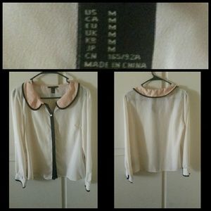 Forever 21 Sheer Blouse M, Spring 2017