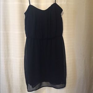 NWT Black Strapless Dress