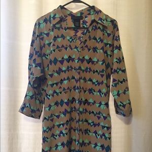 EUC Colorful Shirtdress
