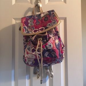 Coach poppy book bag